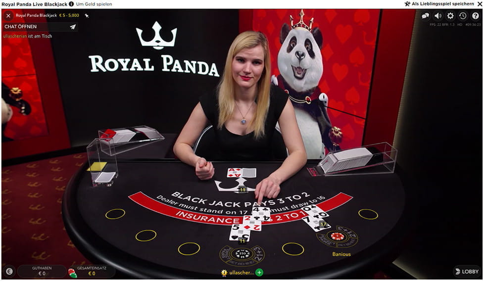 Royal Panda Live Roulette